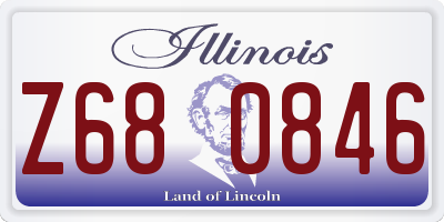 IL license plate Z680846