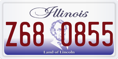 IL license plate Z680855