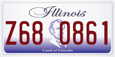 IL license plate Z680861
