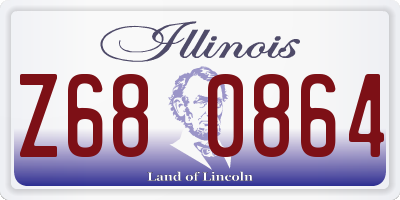 IL license plate Z680864