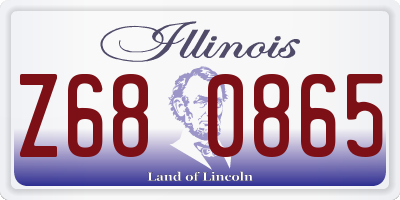IL license plate Z680865