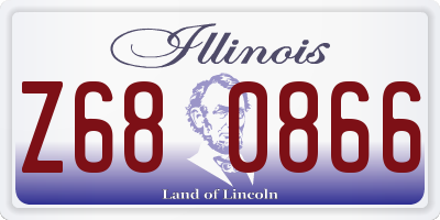 IL license plate Z680866