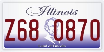IL license plate Z680870