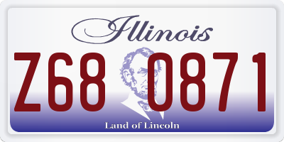 IL license plate Z680871