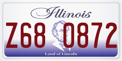 IL license plate Z680872