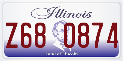 IL license plate Z680874