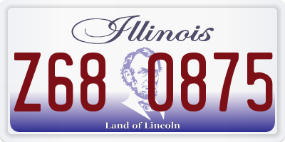 IL license plate Z680875