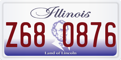 IL license plate Z680876