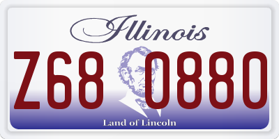 IL license plate Z680880