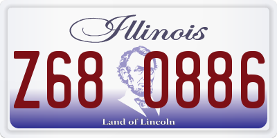 IL license plate Z680886