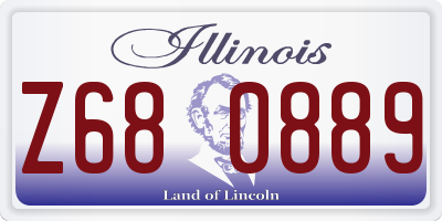 IL license plate Z680889