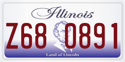 IL license plate Z680891