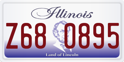 IL license plate Z680895