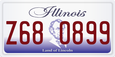 IL license plate Z680899