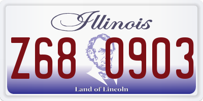 IL license plate Z680903