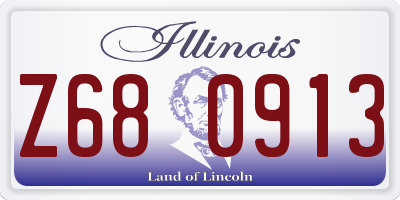 IL license plate Z680913