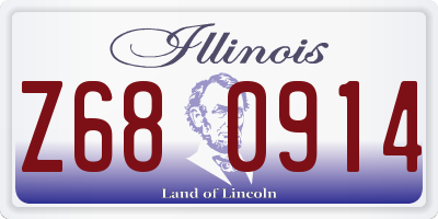 IL license plate Z680914