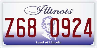 IL license plate Z680924