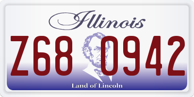 IL license plate Z680942