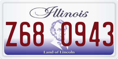 IL license plate Z680943
