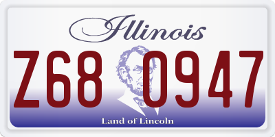 IL license plate Z680947