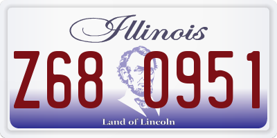 IL license plate Z680951