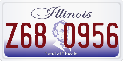 IL license plate Z680956