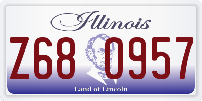 IL license plate Z680957