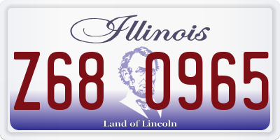 IL license plate Z680965