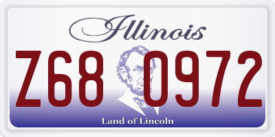 IL license plate Z680972