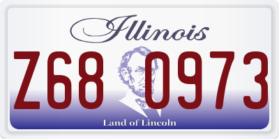 IL license plate Z680973