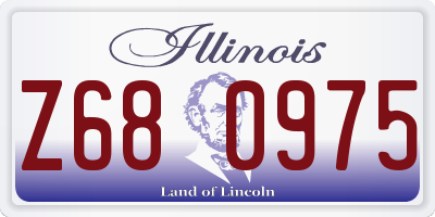 IL license plate Z680975