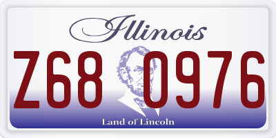 IL license plate Z680976
