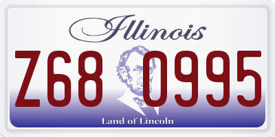 IL license plate Z680995