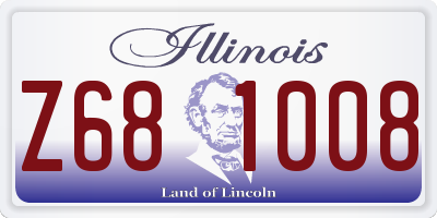 IL license plate Z681008
