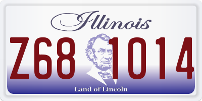 IL license plate Z681014