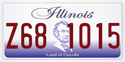 IL license plate Z681015