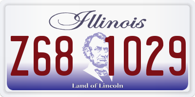 IL license plate Z681029