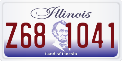 IL license plate Z681041
