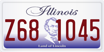 IL license plate Z681045