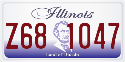 IL license plate Z681047