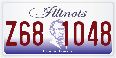 IL license plate Z681048