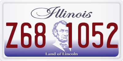 IL license plate Z681052