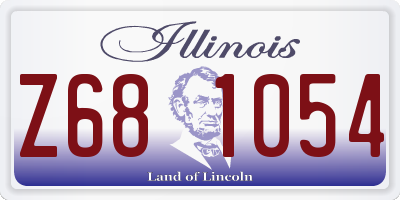IL license plate Z681054