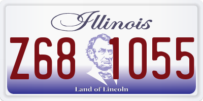 IL license plate Z681055