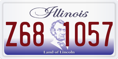 IL license plate Z681057