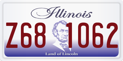 IL license plate Z681062