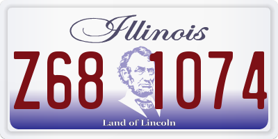 IL license plate Z681074