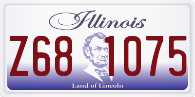 IL license plate Z681075