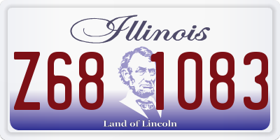 IL license plate Z681083